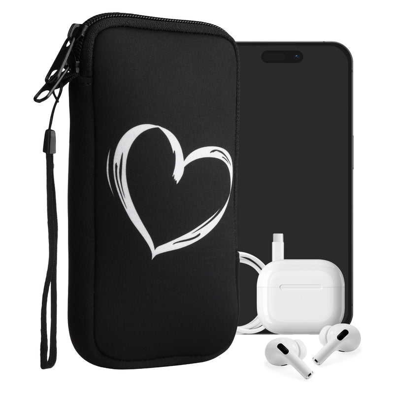 kwmobile Smartphone Pouch - Phone Bag Case Cover Protective Sleeve - Birds Branch - 15.2 x 8.3 cm Inner Dimensions