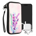 kwmobile Smartphone Pouch - Phone Bag Case Cover Protective Sleeve - Birds Branch - 15.2 x 8.3 cm Inner Dimensions