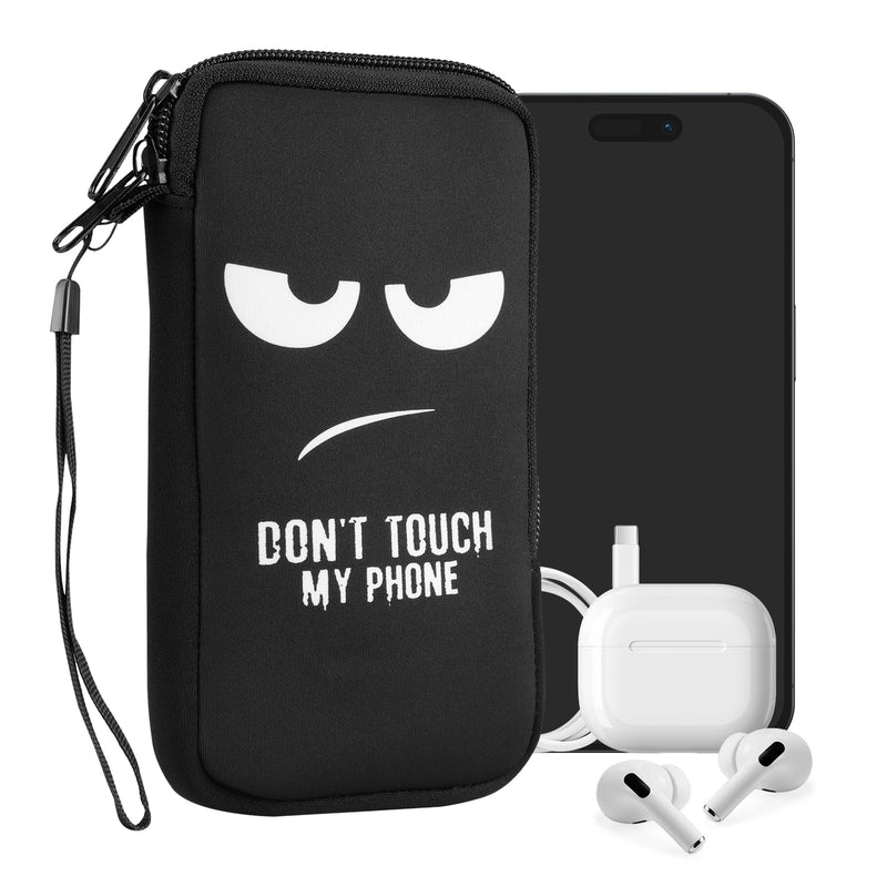 kwmobile Smartphone Pouch - Phone Bag Case Cover Protective Sleeve - Birds Branch - 15.2 x 8.3 cm Inner Dimensions