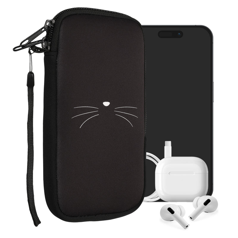 kwmobile Smartphone Pouch - Phone Bag Case Cover Protective Sleeve - Birds Branch - 15.2 x 8.3 cm Inner Dimensions