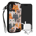 kwmobile Smartphone Pouch - Phone Bag Case Cover Protective Sleeve - Birds Branch - 15.2 x 8.3 cm Inner Dimensions