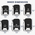 kwmobile Smartphone Pouch - Phone Bag Case Cover Protective Sleeve - Birds Branch - 15.2 x 8.3 cm Inner Dimensions