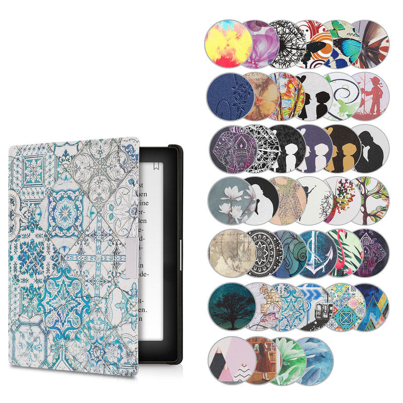 kwmobile Klapphülle kompatibel mit Kobo Aura Edition 1 Hülle - eReader Case - Magische Bibliothek Mehrfarbig Mehrfarbig  [dsg38]