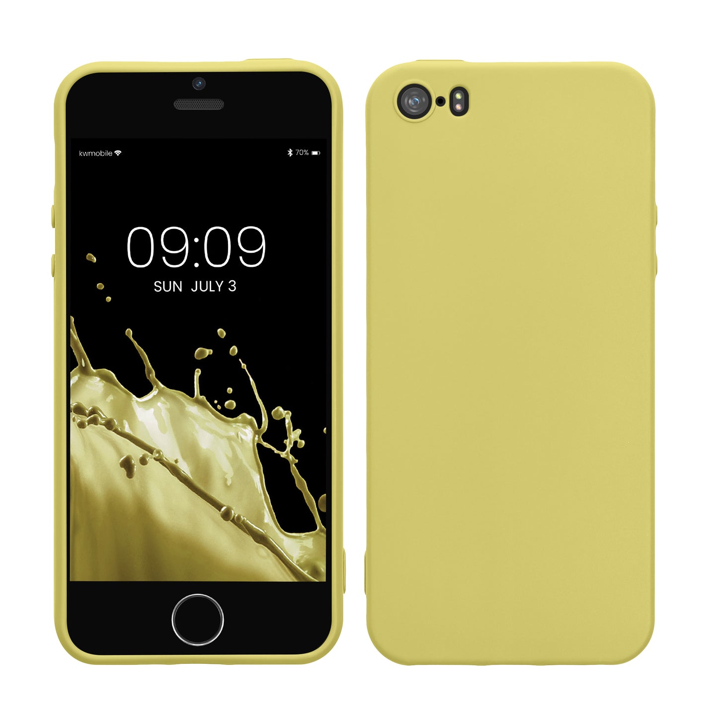 kwmobile Phone Case for Apple iPhone SE (1st Gen 2016) / iPhone 5 / iPhone 5S - Wireless Charging - Protective Cover