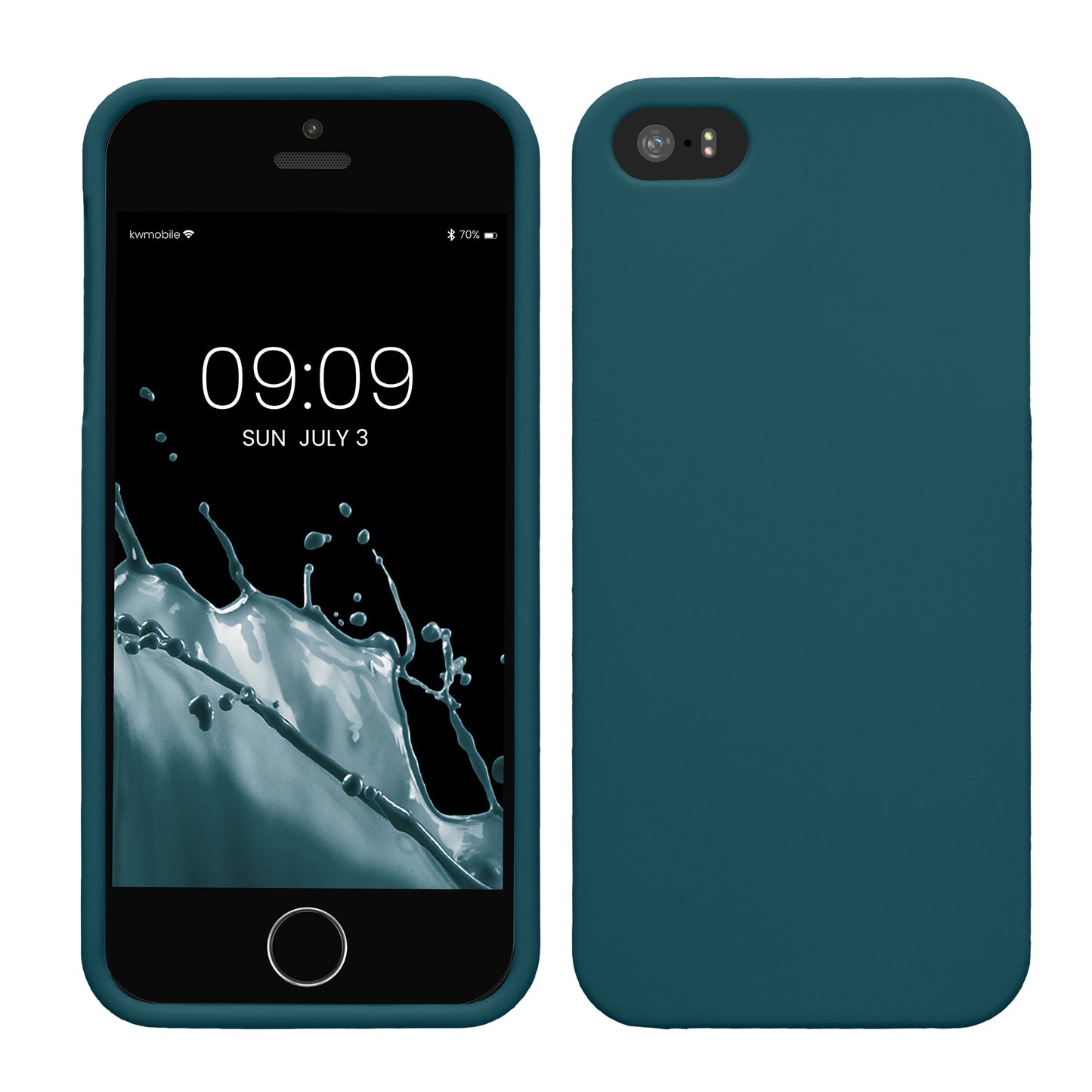 kwmobile Phone Case for Apple iPhone SE (1st Gen 2016) / iPhone 5 / iPhone 5S - Wireless Charging - Protective Cover