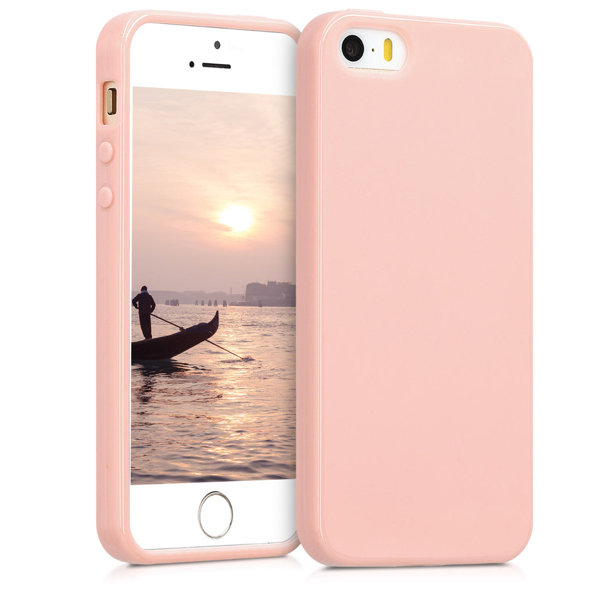 kwmobile Phone Case for Apple iPhone SE (1st Gen 2016) / iPhone 5 / iPhone 5S - Wireless Charging - Protective Cover