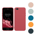 kwmobile Hülle kompatibel mit Apple iPhone SE (1.Gen 2016) / iPhone 5 / iPhone 5S Hülle - weiches TPU Silikon Case - Cover geeignet für kabelloses Laden - Dark Rose Dark Rose  