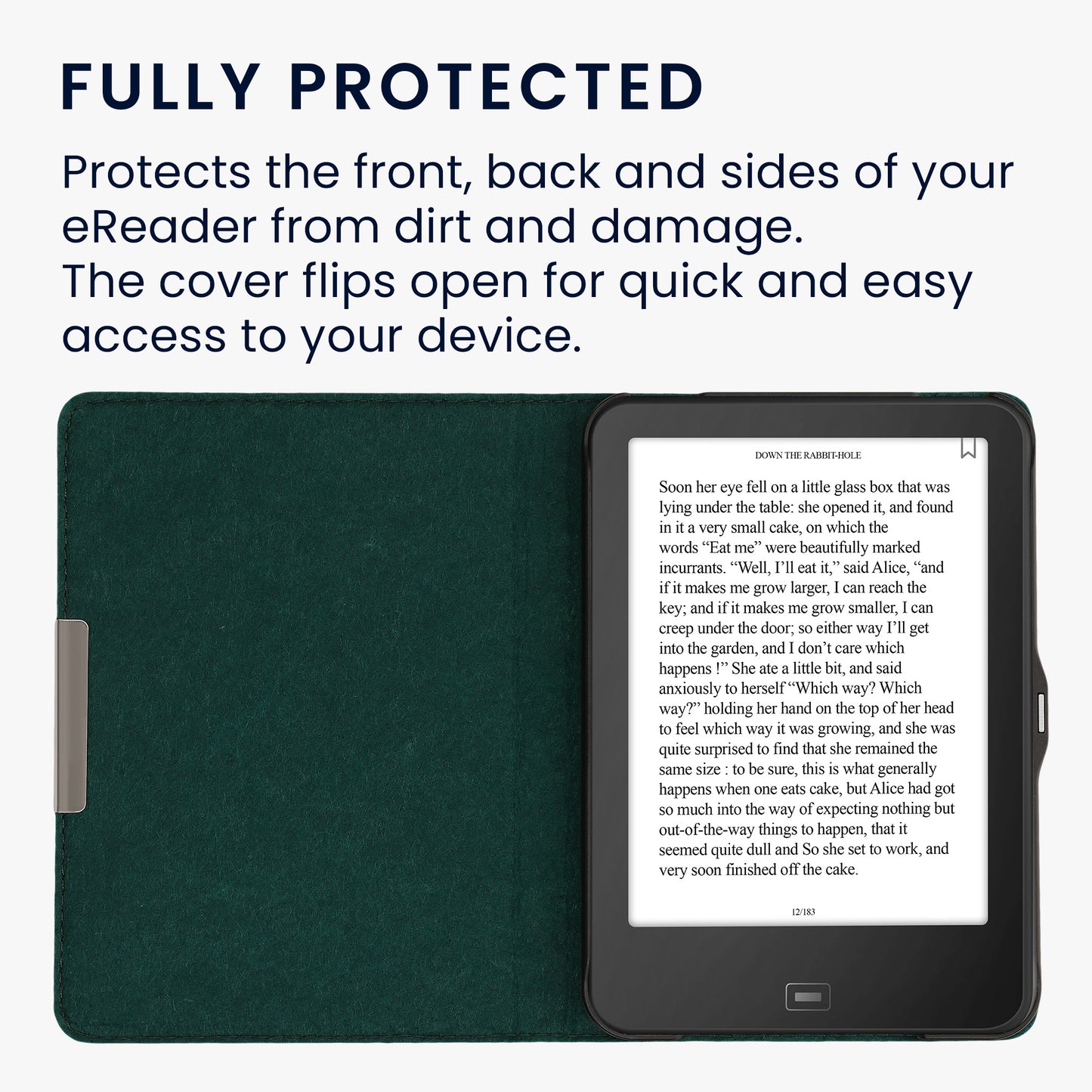 kwmobile Case Compatible with Tolino Vision 1 / 2 / 3 / 4 HD eReader Protective Cover Case