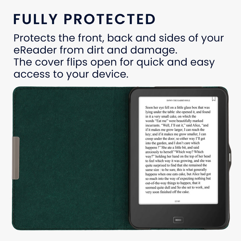 kwmobile Case Compatible with Tolino Vision 1 / 2 / 3 / 4 HD eReader Protective Cover Case
