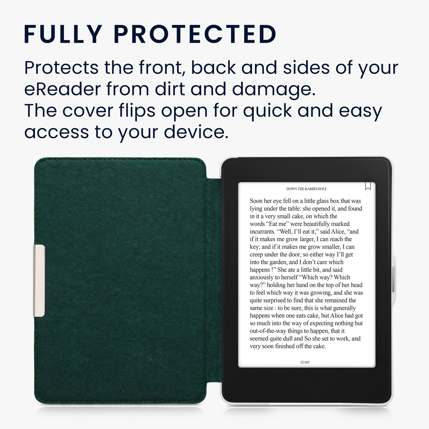 kwmobile Case compatible with Amazon Kindle Paperwhite eReader Protective Cover (for models up to 2017)