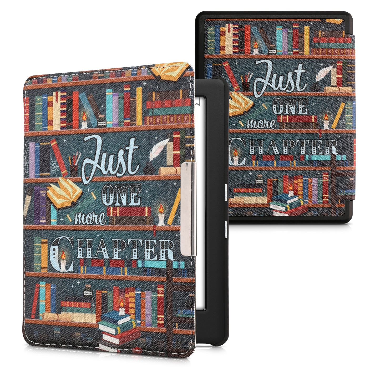 kwmobile Protective Case for Kobo Glo HD / Touch 2.0 Case - eReader Flip Case with Auto Sleep Function - Butterflies Vintage
