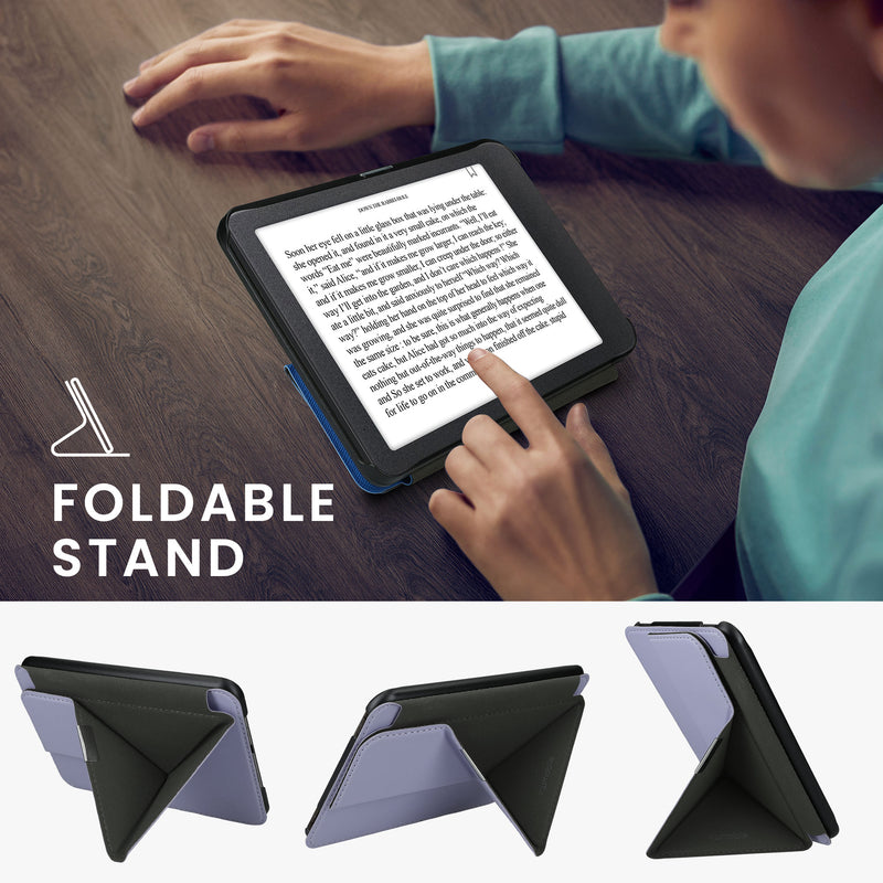 kwmobile Protective Case for Tolino Vision 1 / 2 / 3 / 4 HD Cover - Case - eReader Flip Cover with Auto Sleep Function - Cover with Stand
