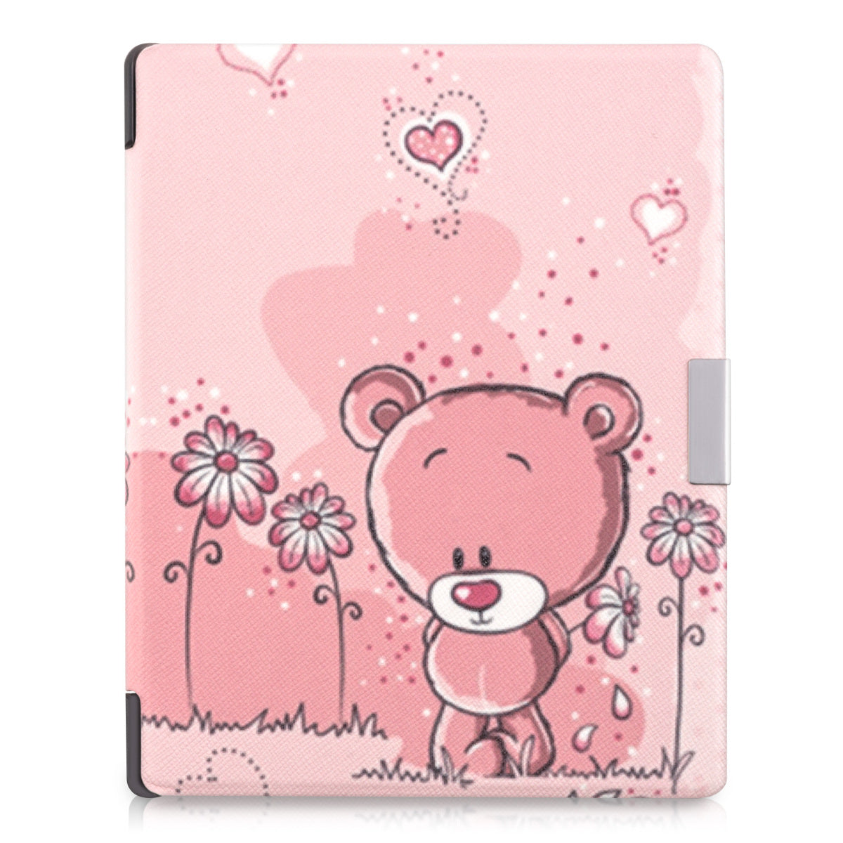 kwmobile Cover for Kobo Aura Edition 1 Case - eReader Flip Case with Auto Sleep Function - Owl Sleeping with Brown Mint Green