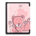 kwmobile Cover for Kobo Aura Edition 1 Case - eReader Flip Case with Auto Sleep Function - Owl Sleeping with Brown Mint Green