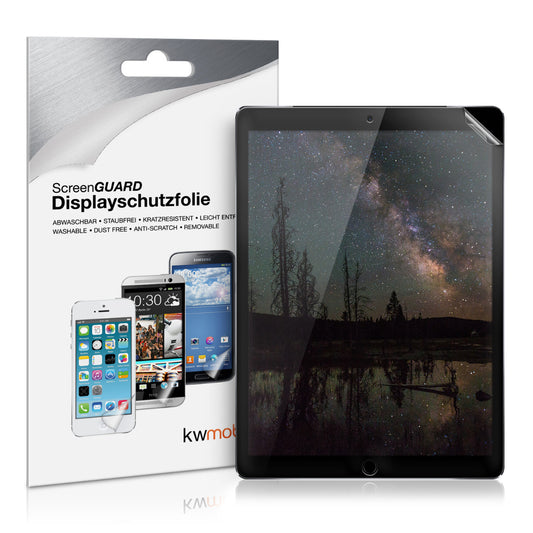 kwmobile Folie kompatibel mit Apple iPad Pro 12,9" (2015 / 2017) - Full Screen Tablet Schutzfolie entspiegelt Transparent  