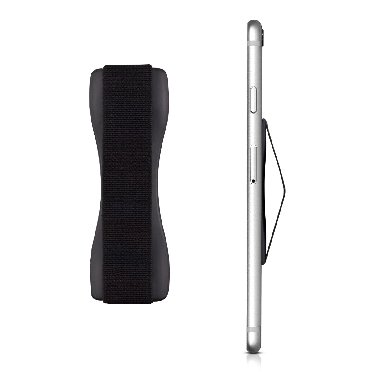 kwmobile Smartphone Finger Grip Holder - Self-Adhesive Phone Finger Holder - Compatible with iPhone Samsung Sony Phones