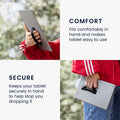 kwmobile Tablet Finger Holder Grip - Self-Adhesive Tablet PC Finger Holder compatible with iPad Samsung Sony Tablets