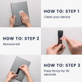 kwmobile Tablet Finger Holder Grip - Self-Adhesive Tablet PC Finger Holder compatible with iPad Samsung Sony Tablets
