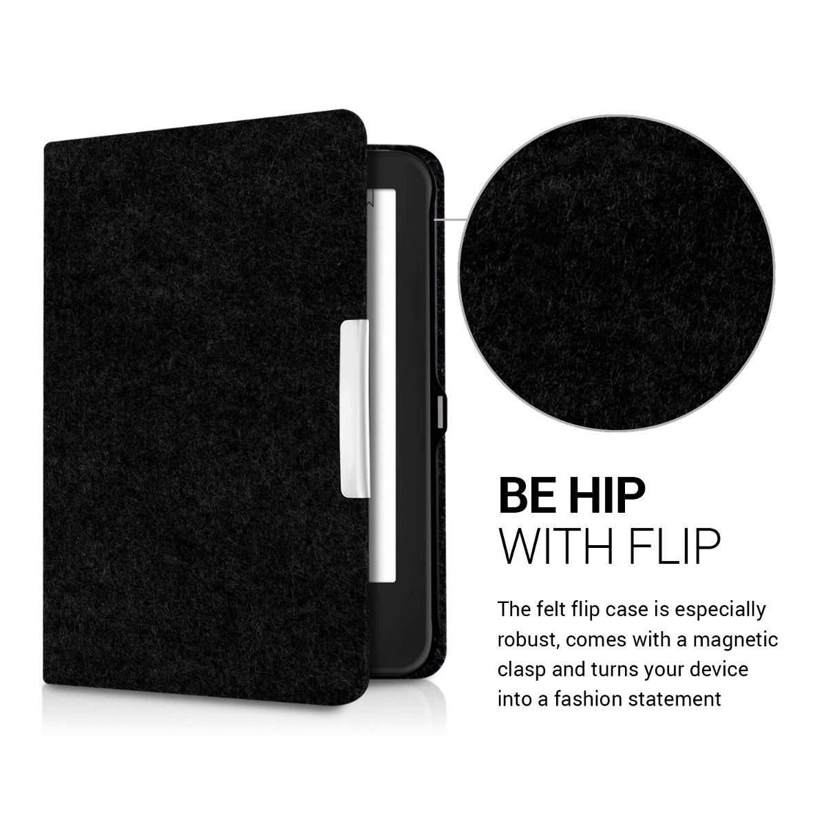 kwmobile Case Compatible with Tolino Shine 2 HD eReader Protective Cover Case