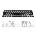 kwmobile AZERTY Keyboard Protector (France, Belgium) compatible with Apple MacBook Air 13''/Pro Retina 13''/15'' (until mid-2016) A1369, A1466, A1502, A1425, A1398