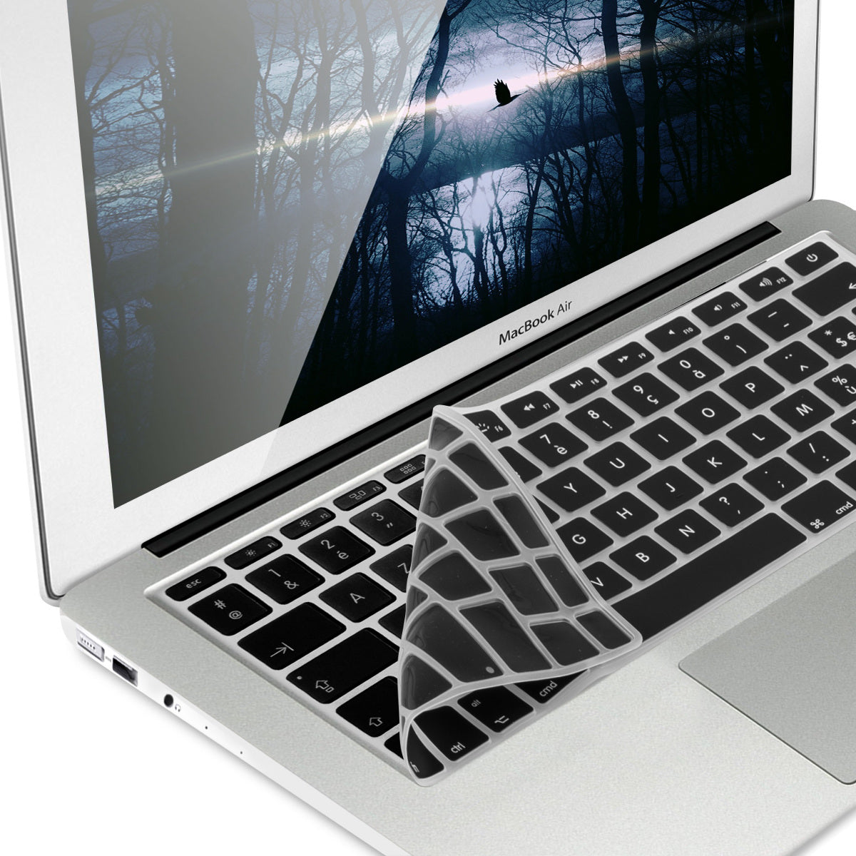kwmobile AZERTY Keyboard Protector (France, Belgium) compatible with Apple MacBook Air 13''/Pro Retina 13''/15'' (until mid-2016) A1369, A1466, A1502, A1425, A1398