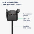 kwmobile USB Cable Charger compatible with Garmin Vivosmart HR Plus/Approach X40 Charging Cable Smart Watch Replacement Cable Fitness Tracker Charging Cable