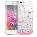 kwmobile Case Compatible with Apple iPhone SE (1st Gen 2016) / iPhone 5 / iPhone 5S - Transparent Silicone Case