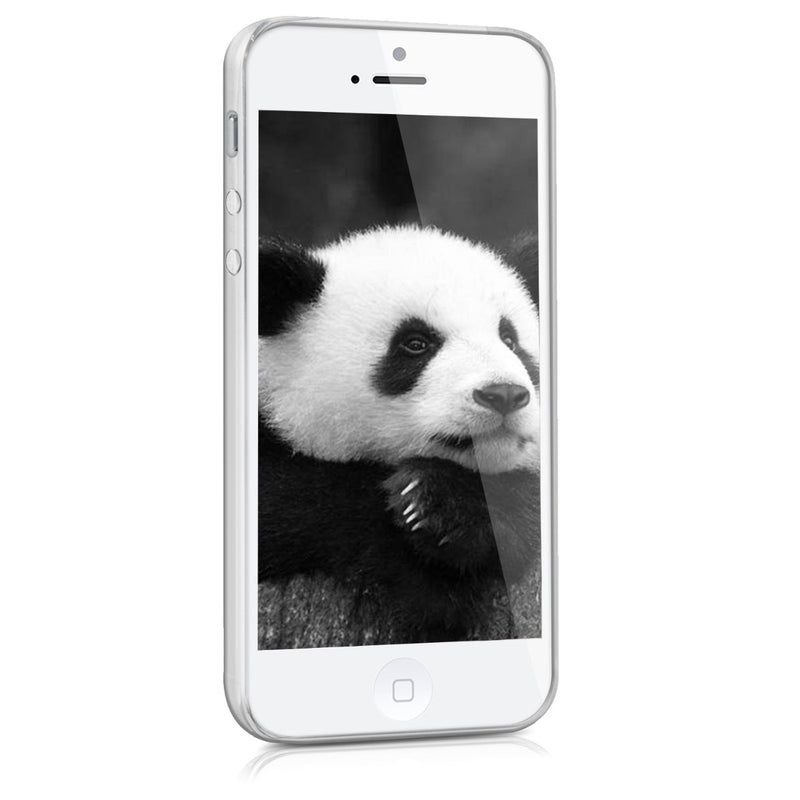 kwmobile Case Compatible with Apple iPhone SE (1st Gen 2016) / iPhone 5 / iPhone 5S - Transparent Silicone Case