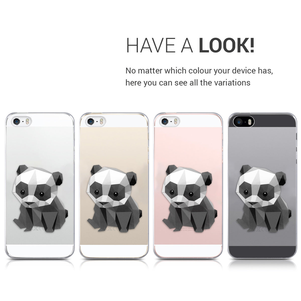 kwmobile Case Compatible with Apple iPhone SE (1st Gen 2016) / iPhone 5 / iPhone 5S - Transparent Silicone Case