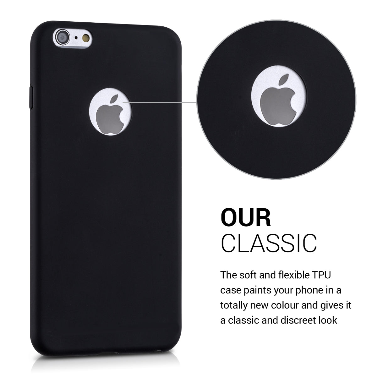 kwmobile Cell Phone Case for Apple iPhone 6 Plus / 6S Plus Case Wireless Charging Protective Cover