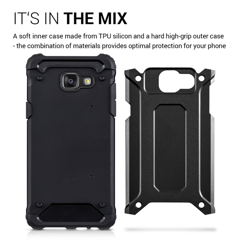 kwmobile Case Compatible with Samsung Galaxy A5 (2016) - Hybrid Phone Cover Case Protective Cover