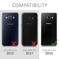 kwmobile Case Compatible with Samsung Galaxy A3 (2016) - Hybrid Phone Cover Protective Case