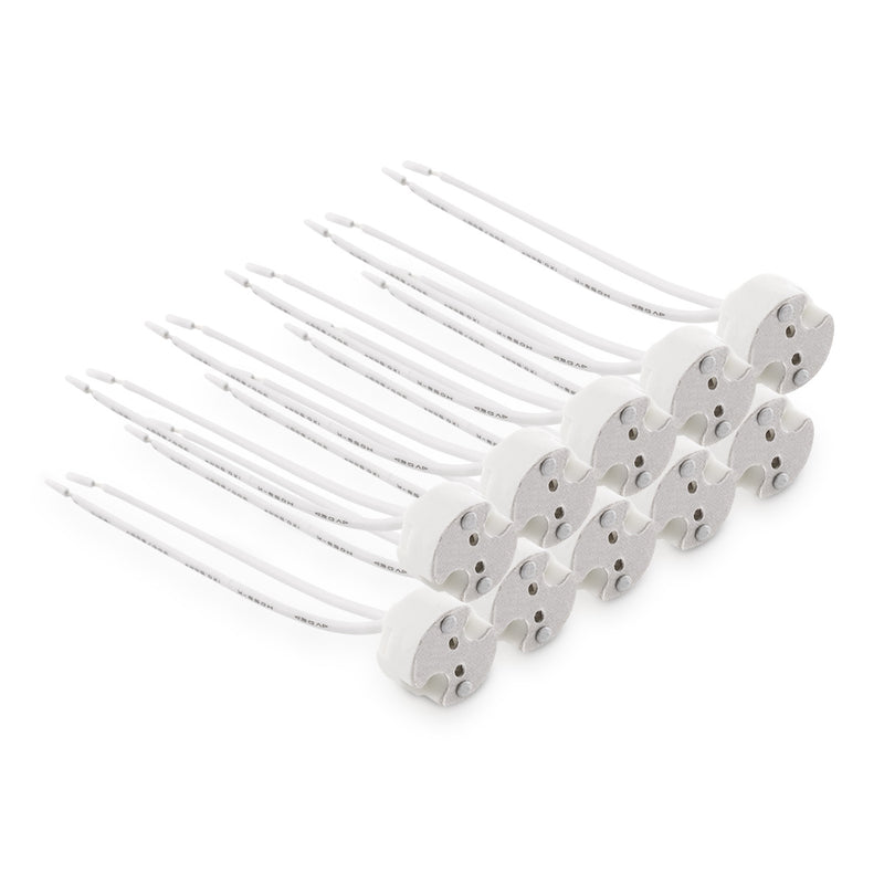 10x GU5.3 Lampholder with Cable 12V