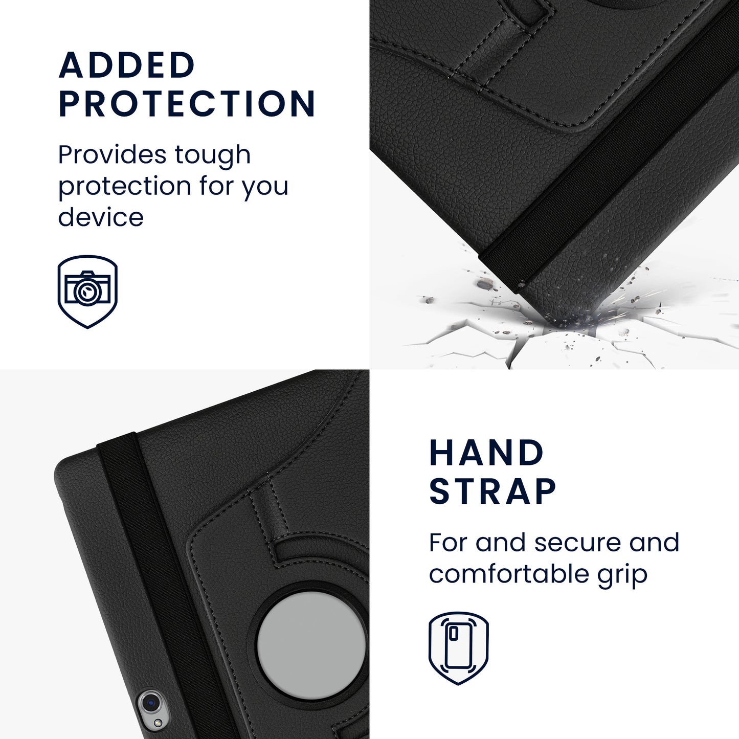 kwmobile Protective Case compatible with Huawei MediaPad M2 10.0 - 360° Tablet Cover Case