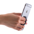 kwmobile Slim Smartphone Finger Grip Holder - Self-Adhesive Phone Finger Holder compatible with iPhone Samsung Sony Phones