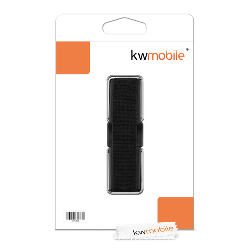 kwmobile Smartphone Finger Holder Grip Stand Self-Adhesive Phone Finger Holder compatible with iPhone Samsung Sony Phones