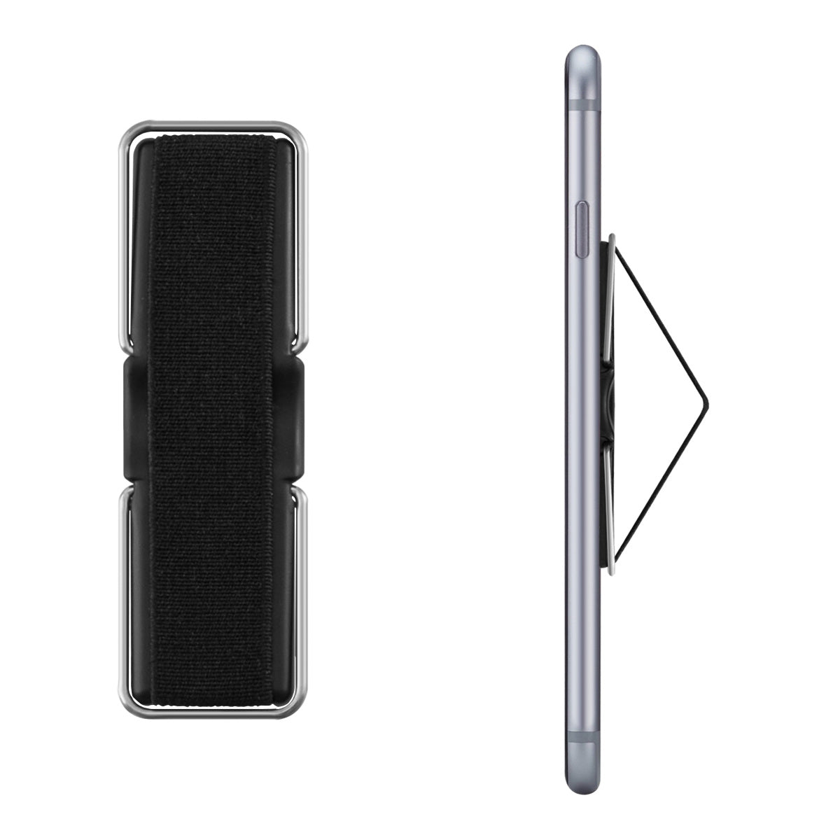 kwmobile Smartphone Finger Holder Grip Stand Self-Adhesive Phone Finger Holder compatible with iPhone Samsung Sony Phones