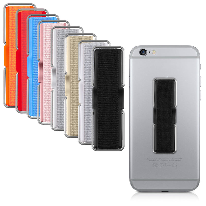 kwmobile Smartphone Finger Holder Grip Stand Self-Adhesive Phone Finger Holder compatible with iPhone Samsung Sony Phones