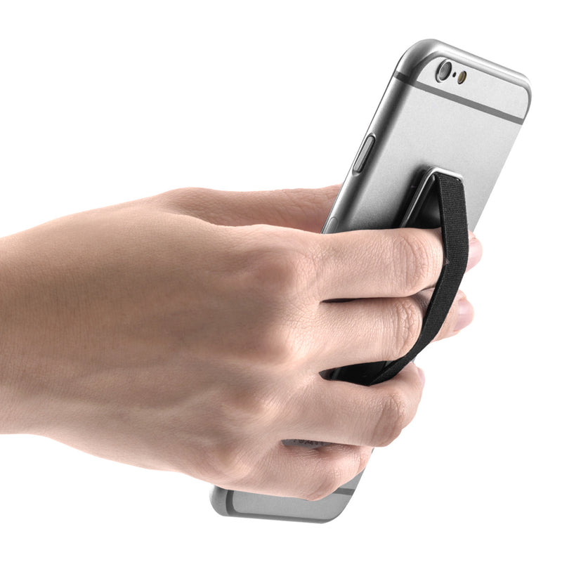 kwmobile Smartphone Finger Holder Grip Stand Self-Adhesive Phone Finger Holder compatible with iPhone Samsung Sony Phones