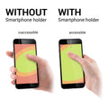 kwmobile Smartphone Finger Holder Grip Stand Self-Adhesive Phone Finger Holder compatible with iPhone Samsung Sony Phones