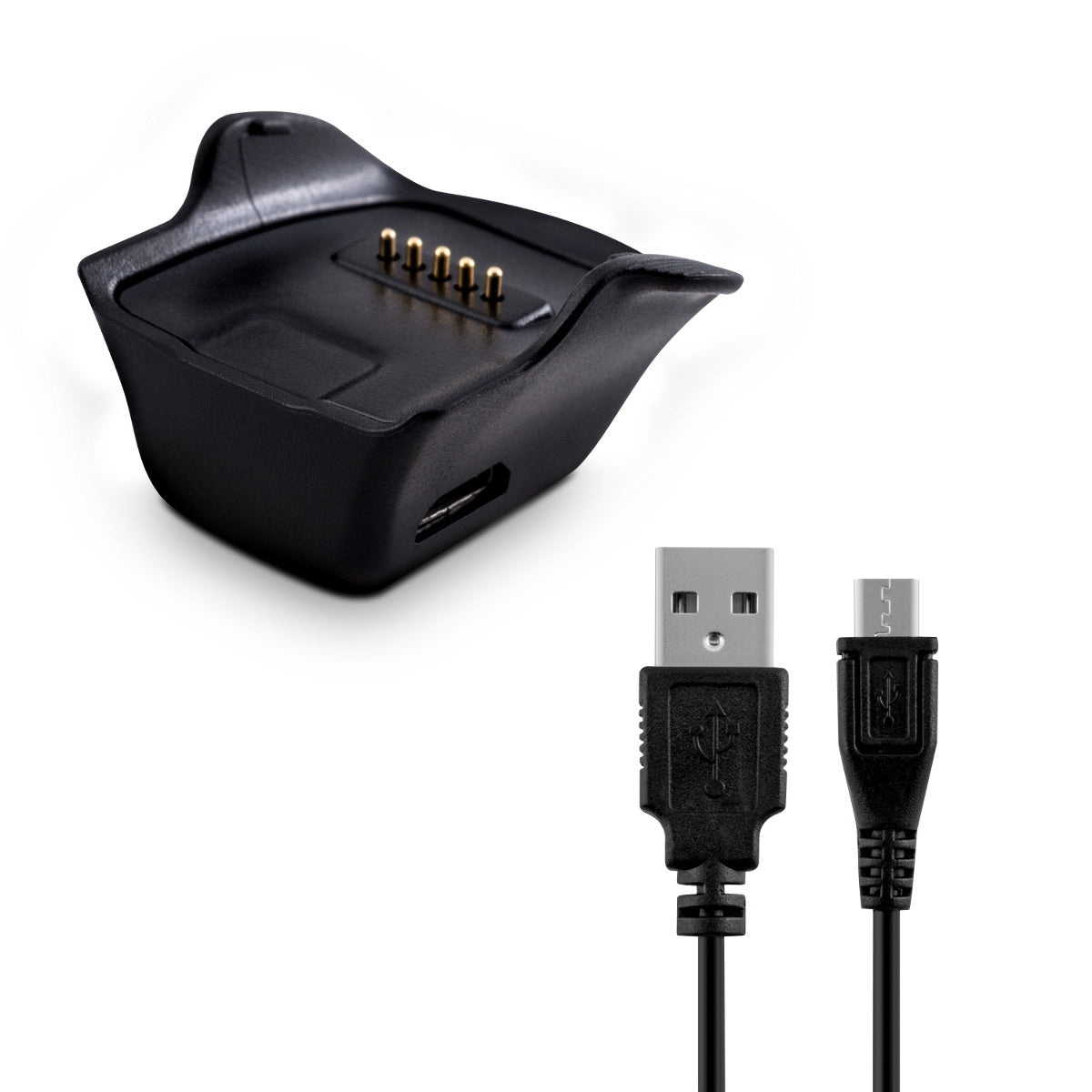 kwmobile USB Cable Charger compatible with Samsung Gear fit R350 Charging Cable Smart Watch Replacement Cable Fitness Tracker Charging Cable