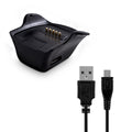 kwmobile USB Kabel Charger kompatibel mit Samsung Gear fit R350 Ladekabel - Smart Watch Ersatzkabel - Fitnesstracker Aufladekabel in Schwarz Schwarz  