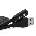 kwmobile kompatibel für Pebble 2SE / 2+ / Time / Time Steel / Time Round USB Ladekabel - Charger für Smart Watch - Fitnesstracker Ersatzkabel Schwarz  