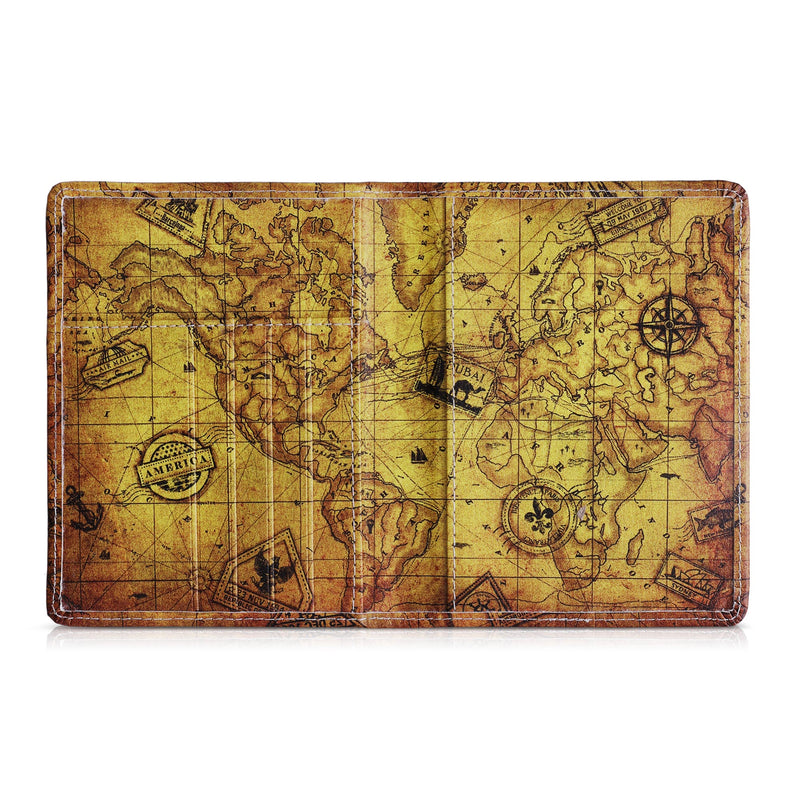 kwmobile Passport Holder with Card Slots ID Holder Passport Case Card Wallet Bag Multicolored