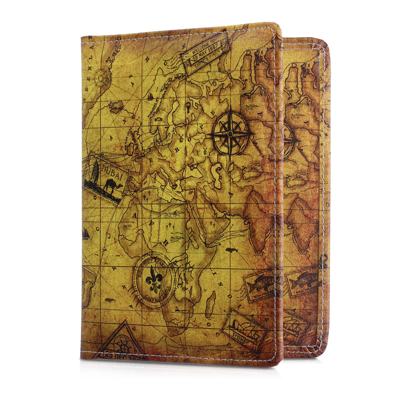 kwmobile Passport Holder with Card Slots ID Holder Passport Case Card Wallet Bag Multicolored