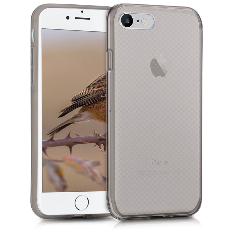 kwmobile Case Compatible with Apple iPhone SE (2022) / iPhone SE (2020) / iPhone 8 / iPhone 7 - Silicone Phone Case Transparent - Mobile Phone Cover
