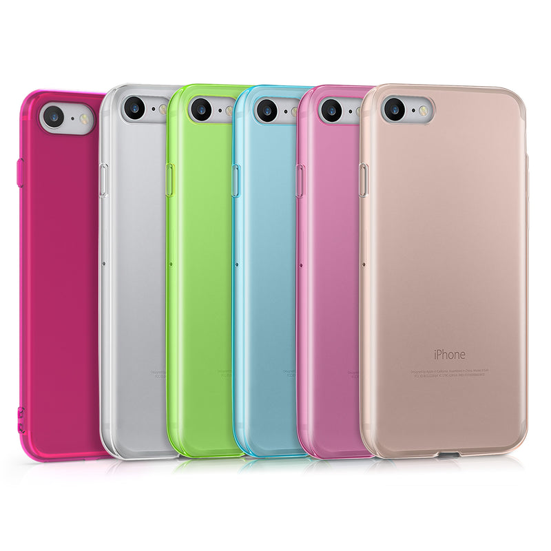 kwmobile Case Compatible with Apple iPhone SE (2022) / iPhone SE (2020) / iPhone 8 / iPhone 7 - Silicone Phone Case Transparent - Mobile Phone Cover