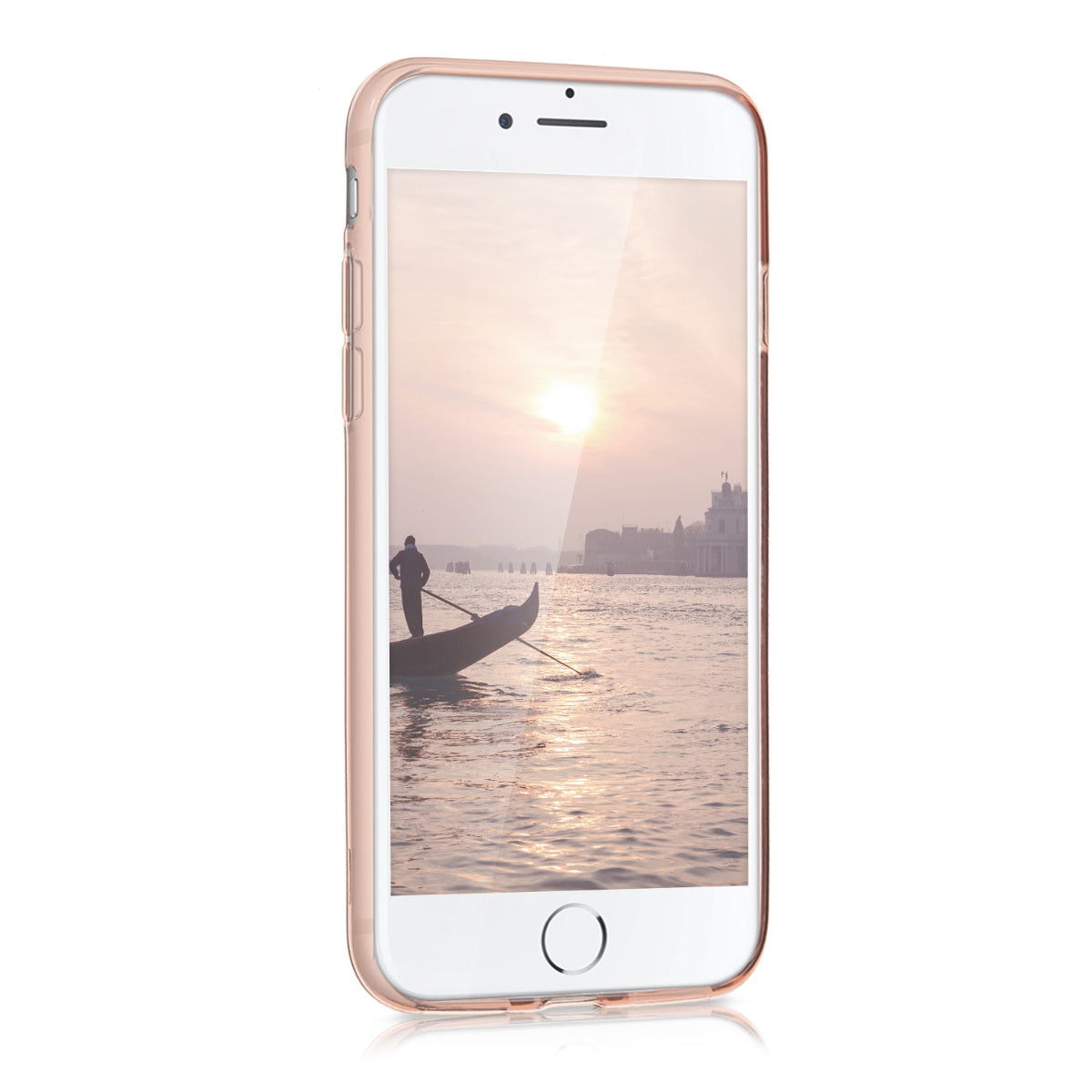 kwmobile Case Compatible with Apple iPhone SE (2022) / iPhone SE (2020) / iPhone 8 / iPhone 7 - Silicone Phone Case Transparent - Mobile Phone Cover