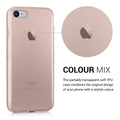 kwmobile Case Compatible with Apple iPhone SE (2022) / iPhone SE (2020) / iPhone 8 / iPhone 7 - Silicone Phone Case Transparent - Mobile Phone Cover