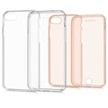 kwmobile Schutzhülle kompatibel mit Apple iPhone SE (2022) / iPhone SE (2020) / iPhone 8 / iPhone 7 - Hülle Silikon Komplettschutz - Handy Cover Case Transparent Transparent  